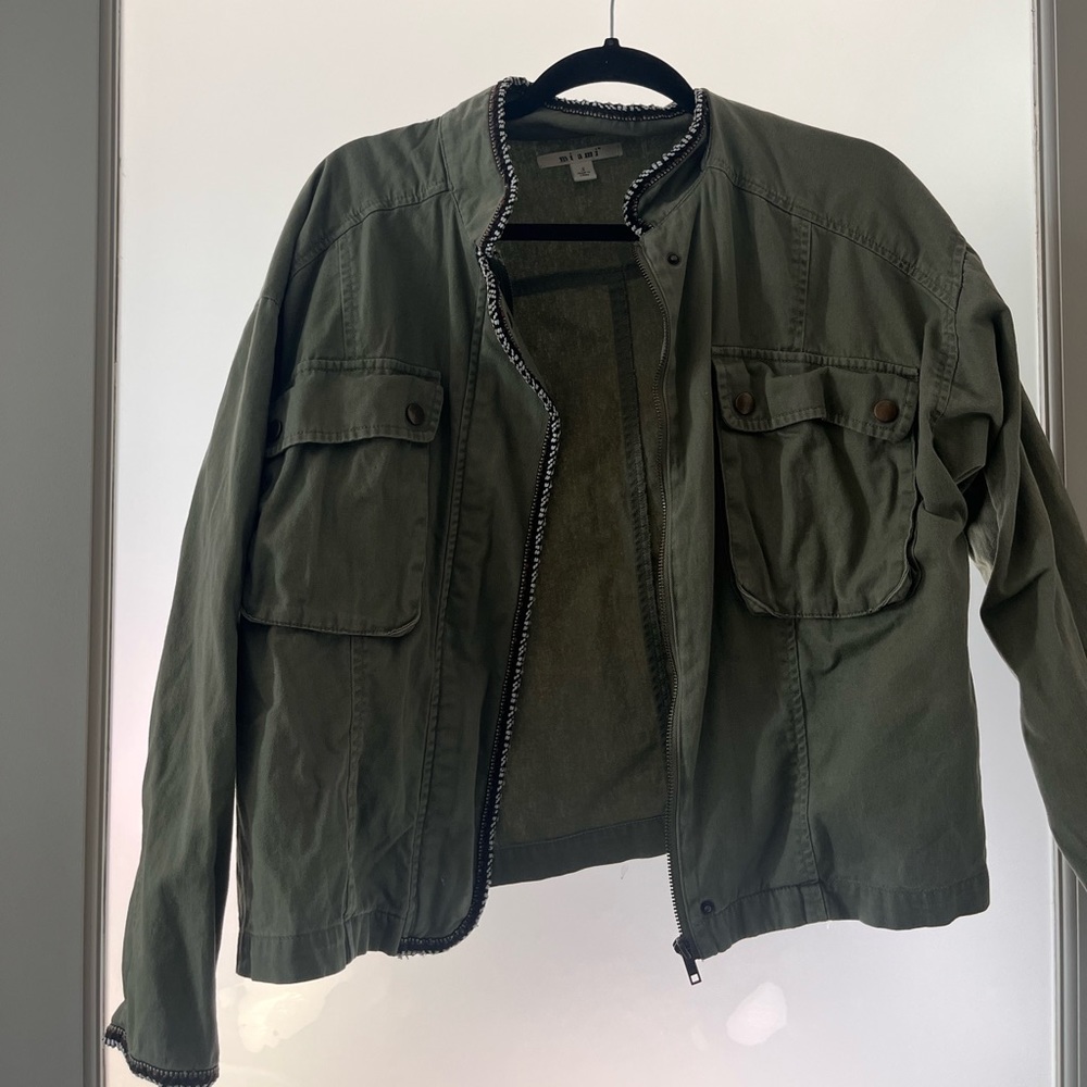 Miami Boutique Army Jacket with detailing on the seam
